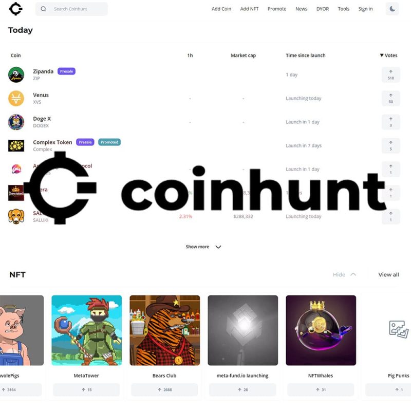 coinhunt preview